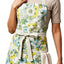 Delantal cocina algodón estampado 2 bolsillos ajustable