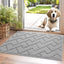 Felpudo antideslizante lavable 20x31.5 pulg perfil bajo entrada