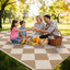 Alfombra cuadros plástico impermeable 9x12ft para exteriores