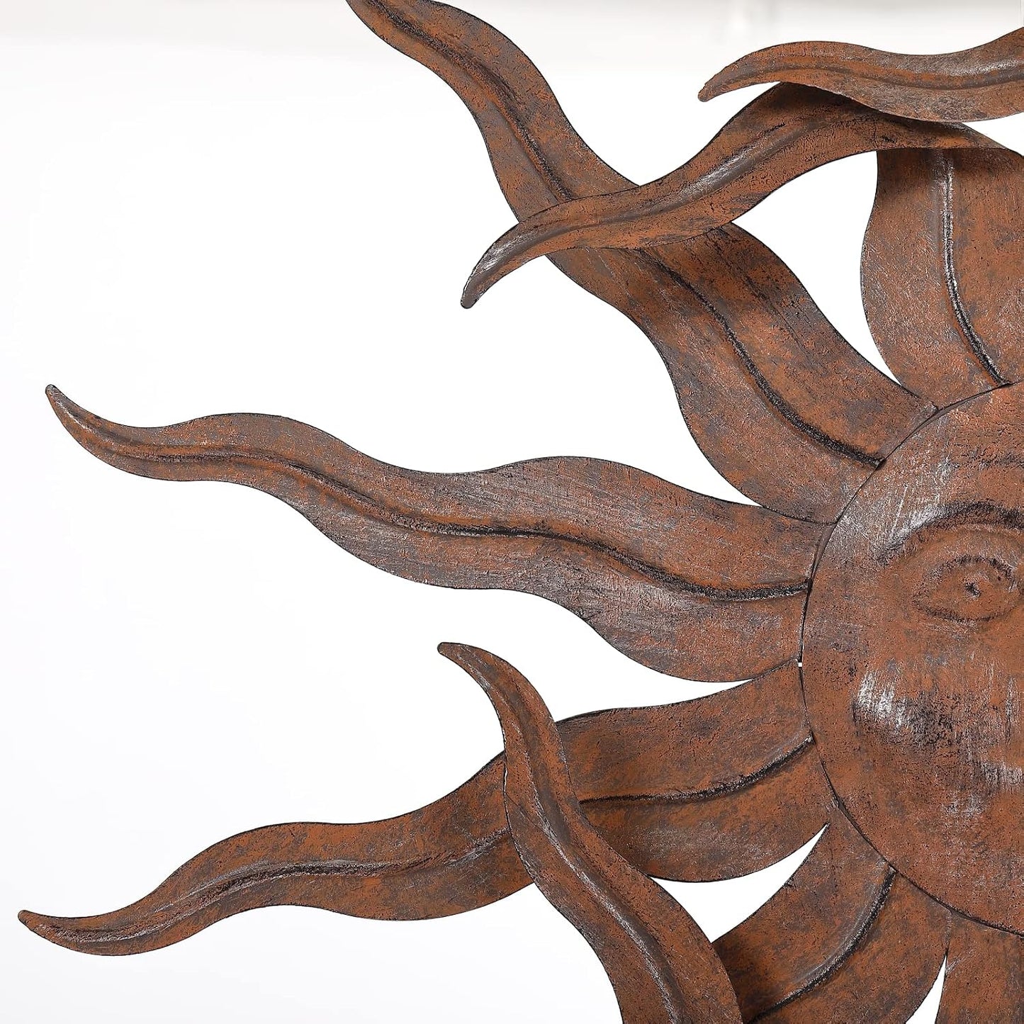 Decoración pared sol metal 21" al aire libre