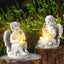2 Pack Estatuas Ángel Jardín Decoración Externa