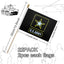 22 Banderas Servicio Militar Mini 5x8" Día Veteranos