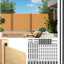 2 Paneles Valla Privacidad Matel 6ft para Postes Patio Negro