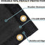 Rejilla privacidad valla 8x50ft red 170gsm negro