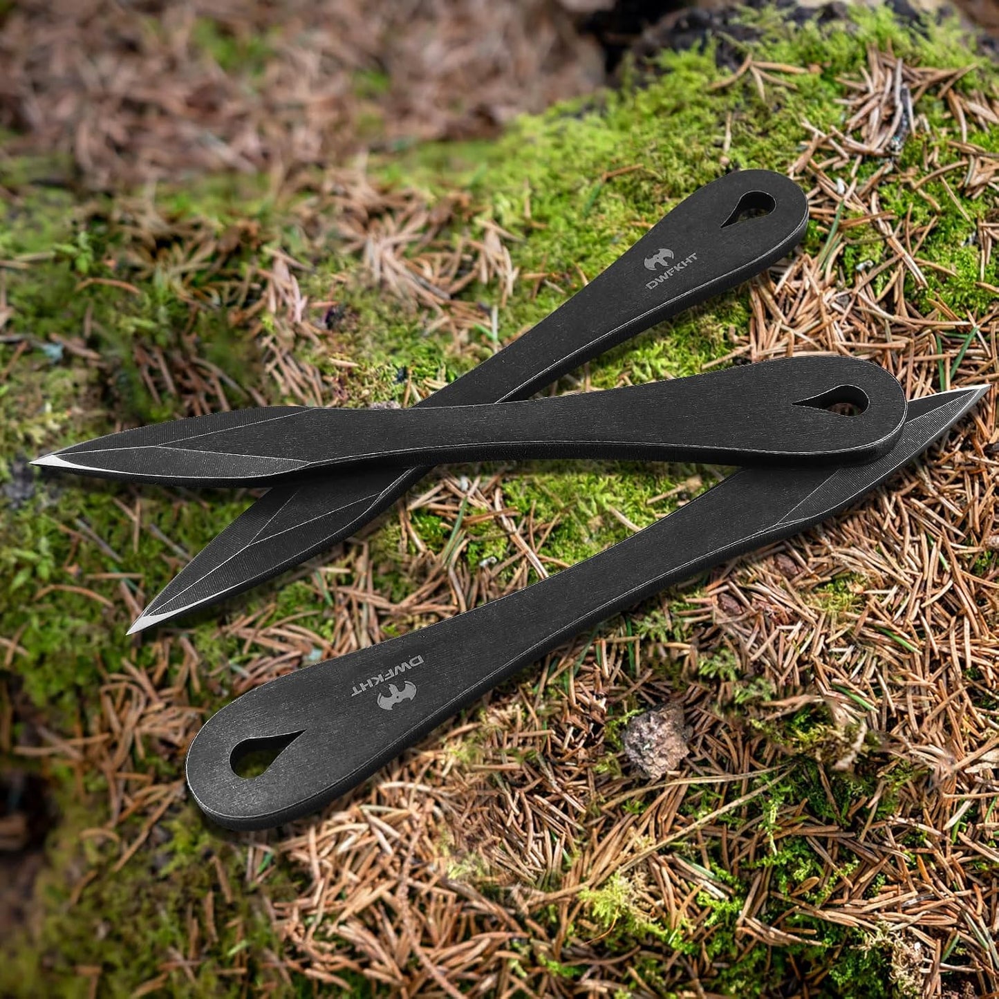 3 Pzas Púas Lanzamiento 9.3" Funda Nailon Competición