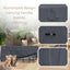 Set funda patio bistró 49pulg impermeable resistente clima