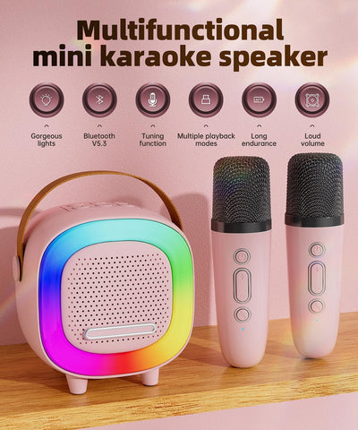 Altavoz karaoke Bluetooth para niños y adultos con micrófono