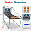 Set Arcade Baloncesto Plegable con 4 Pelotas y Puntuación