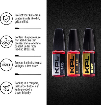 Aceite para cuchillos 3x10ml botellas lubricante