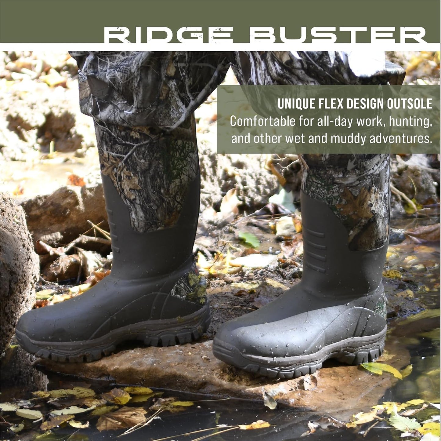 Botas caza impermeables neopreno Thinsulate hombre