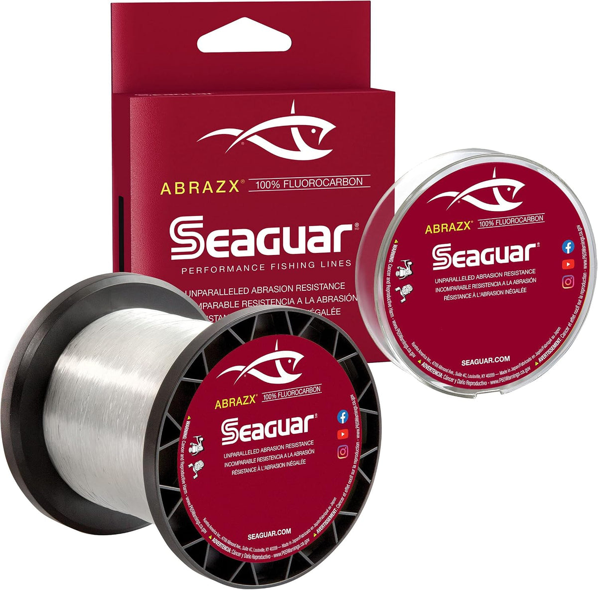 Sedal fluorocarbono resistente agua dulce muelles rocas