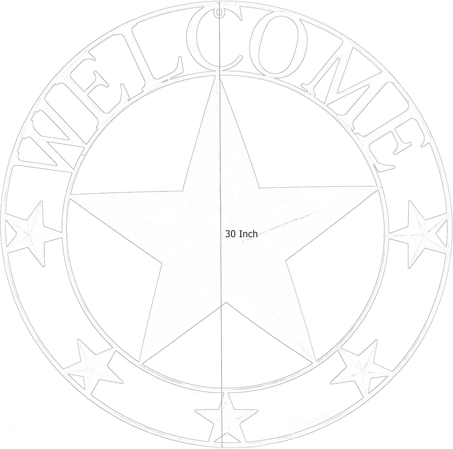 Arte pared metal Lone Star decoración hogar estilo western