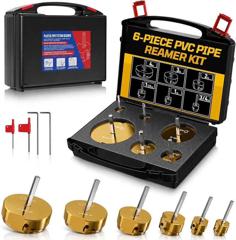 Kit escariador PVC doble hoja 6 pzas 3/4-4"
