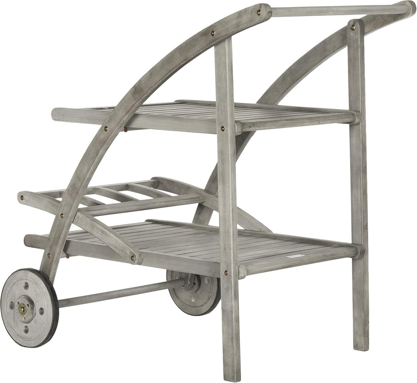 Carrito té exterior gris lavado