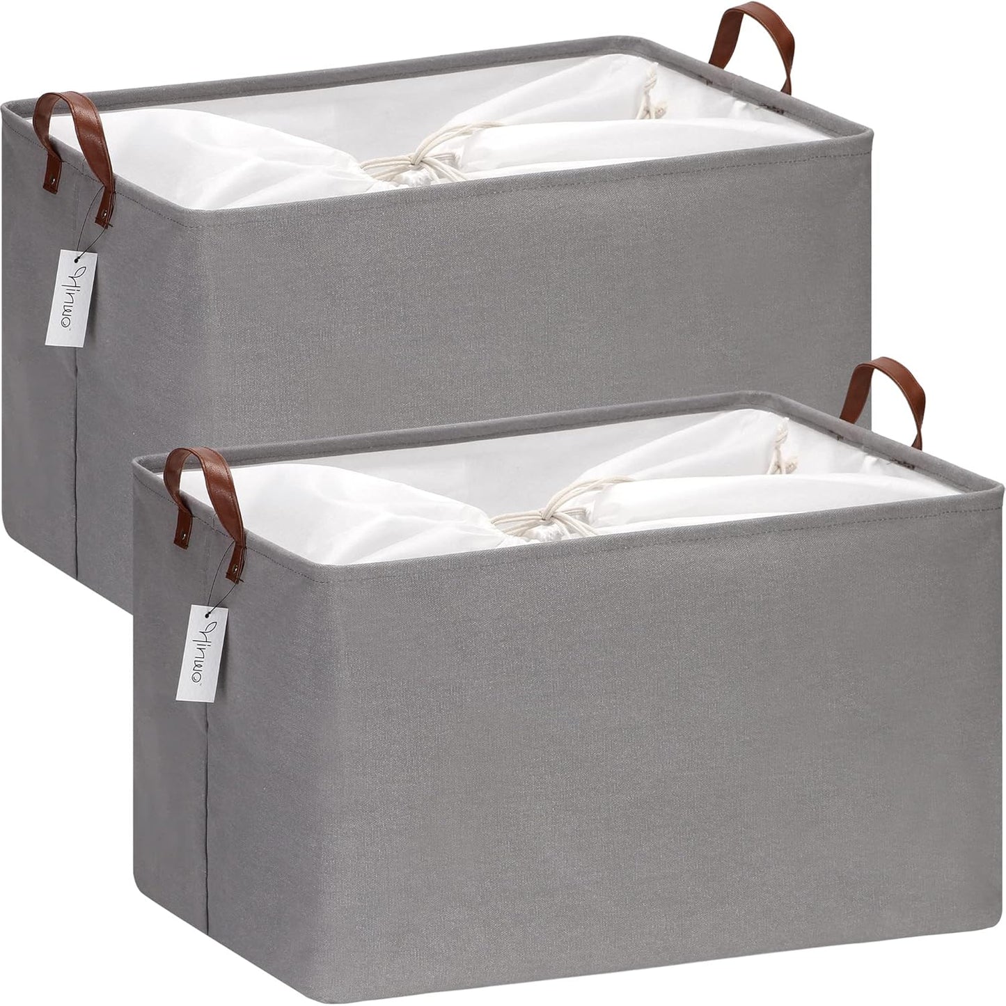 70L Set 2 Cestas Plegables Almacenamiento Extra Grandes
