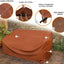Funda sofá loveseat exterior impermeable 54x32x35" marrón