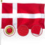 Bandera Dinamarca 3x5ft doble cara resistente 210D