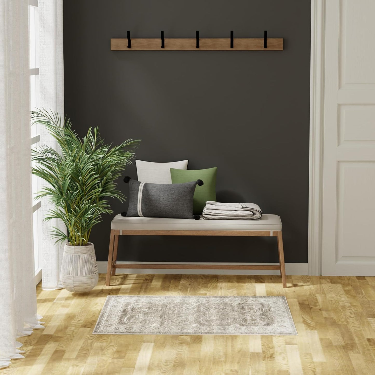 Alfombra área 2x4ft fácil limpiar dormitorio sala comedor