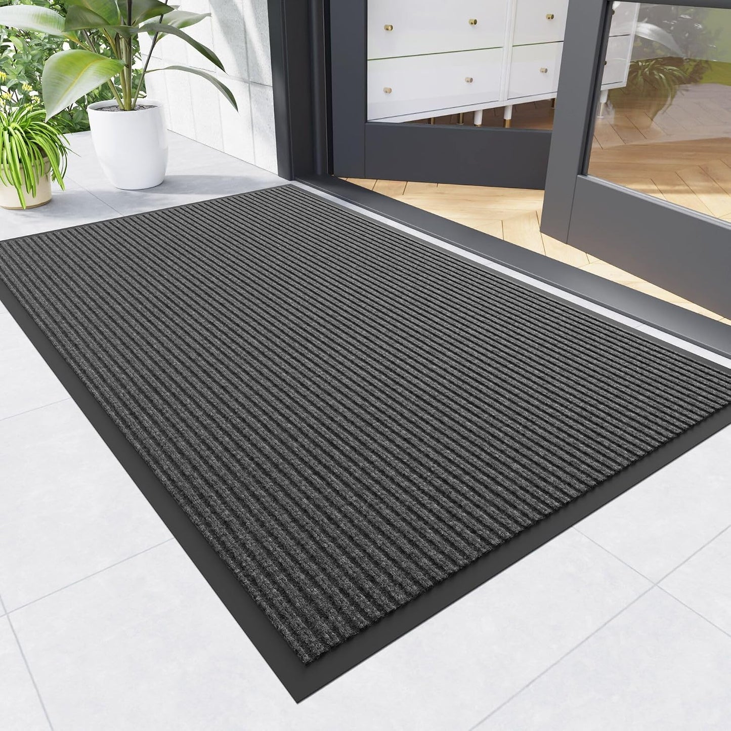 Tapete puerta 3x5ft antiderrap goma duradero