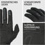 Guante carreras hombre negro talla 11