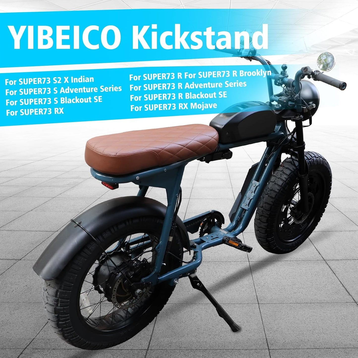 Soporte patada ajustable para bicicleta eléctrica aluminio