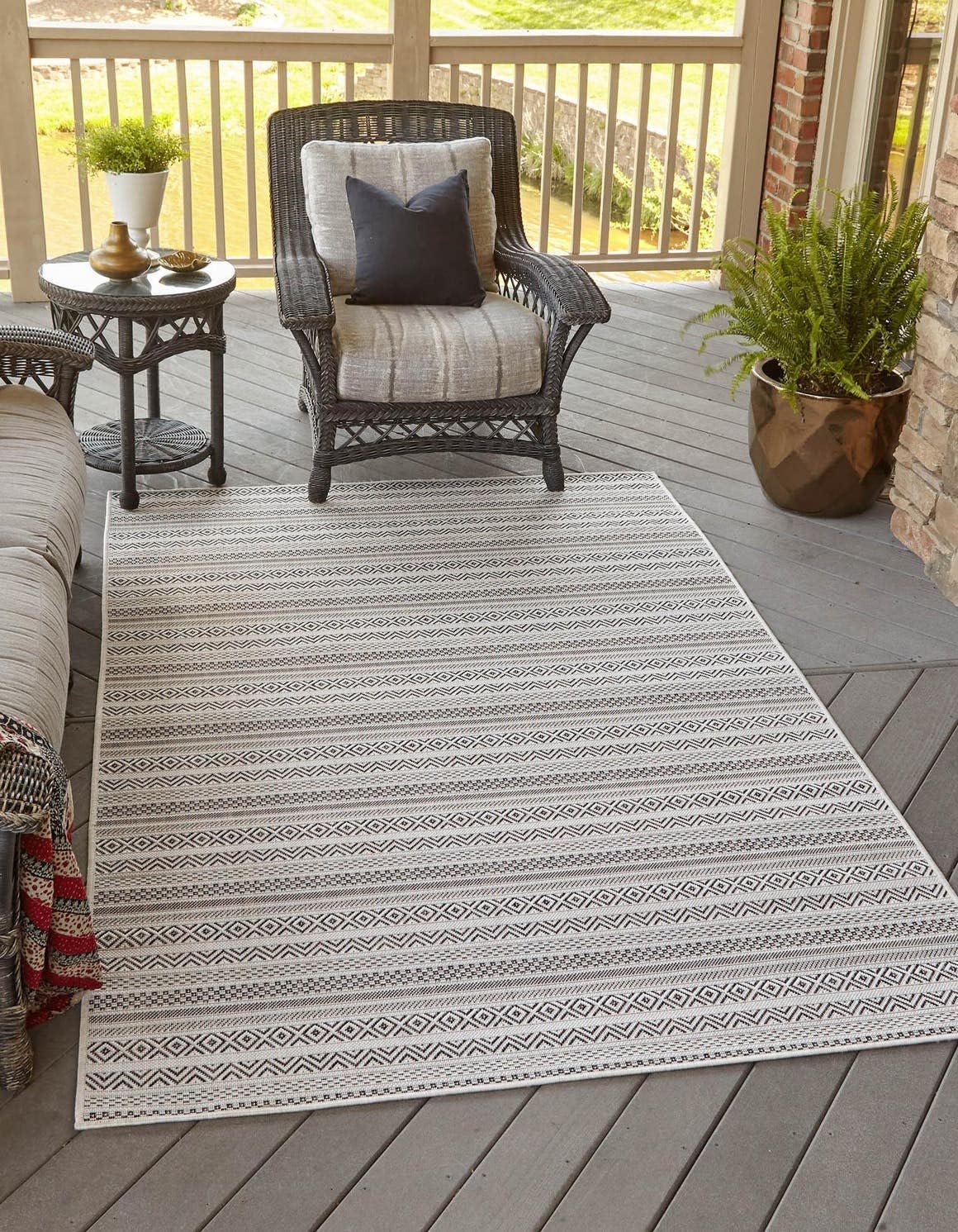 Alfombra área Maia 10x13pulg Beige/Marfil