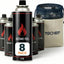 Botes butano 8oz sistema seguridad dual estufas gas