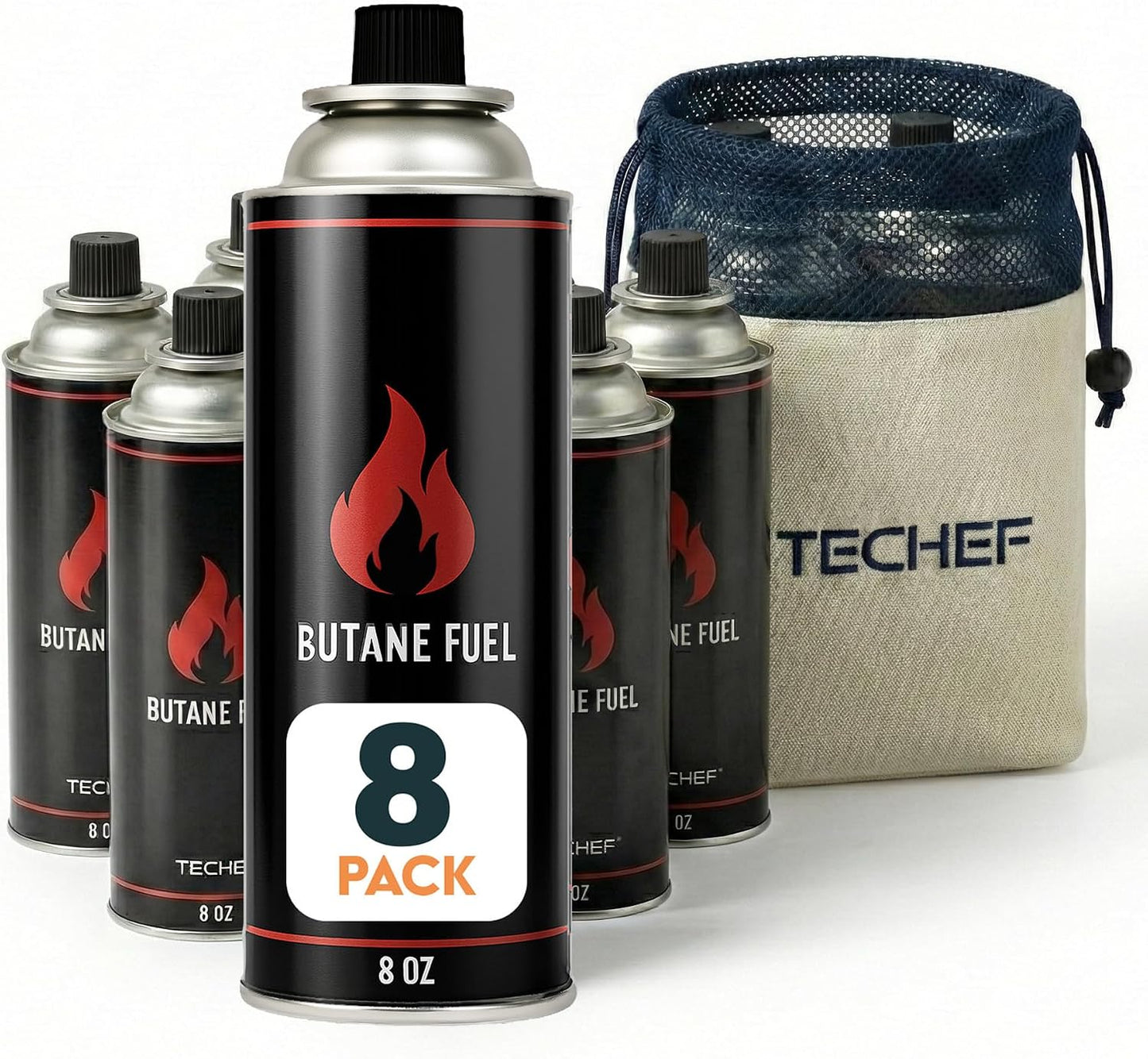Botes butano 8oz sistema seguridad dual estufas gas