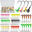 Set ganchos jig 55pzas cabeza redonda 3D para lucioperca