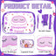 8 Bolsas Maquillaje Pijama Fiesta Spa Impermeables Morado