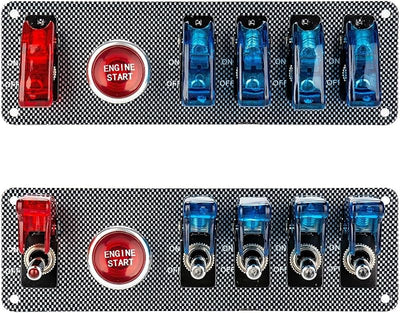 Panel interruptor encendido abatible coche 5en1