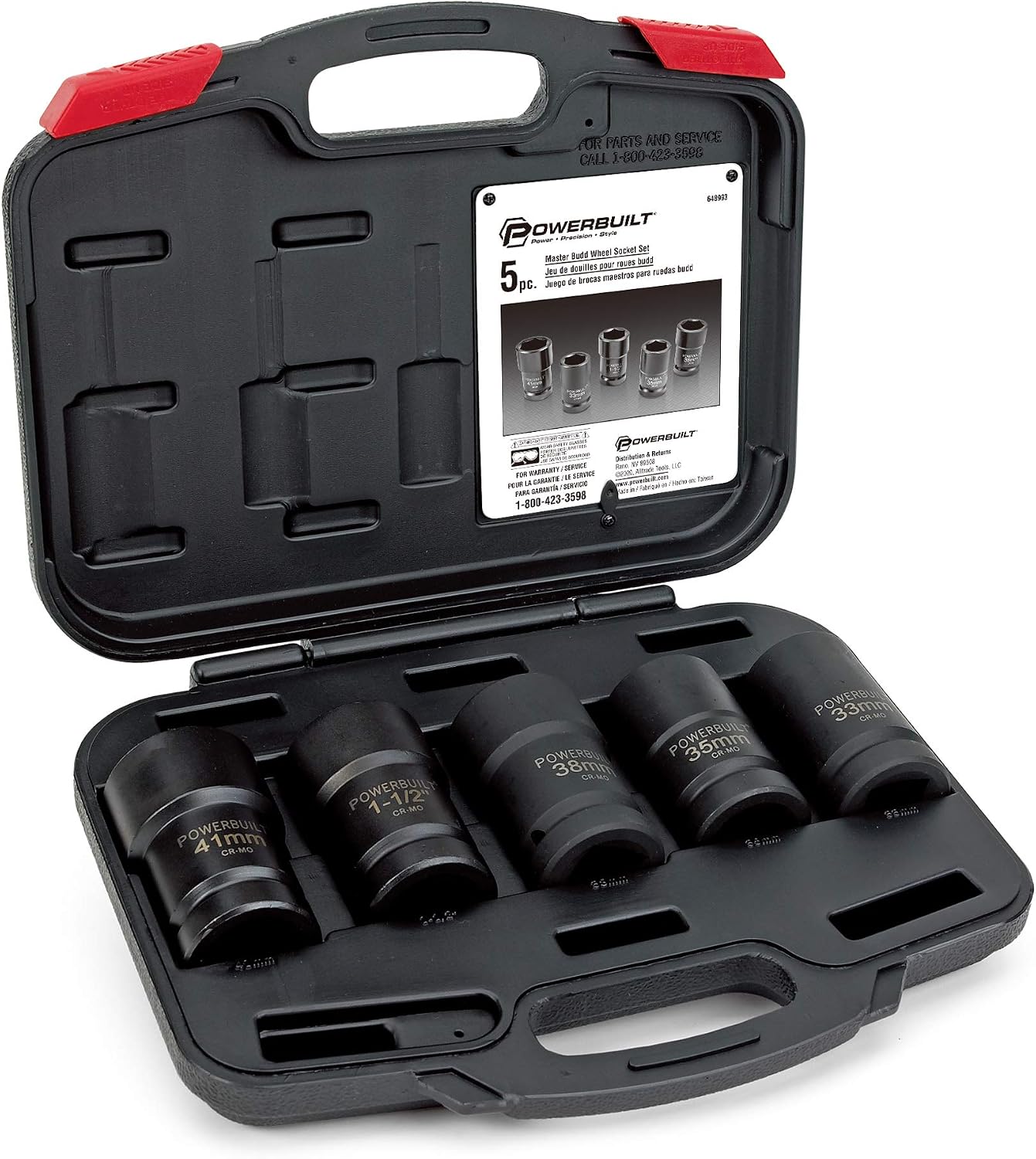 Set herramientas rueda camión estuche