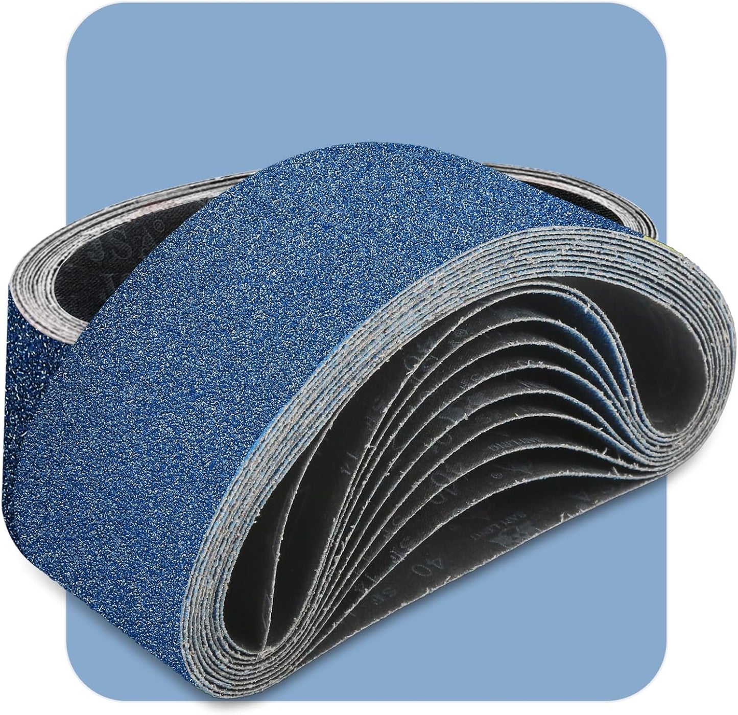 Correas lijado 3x21pulg 120granos para madera metal acero inox