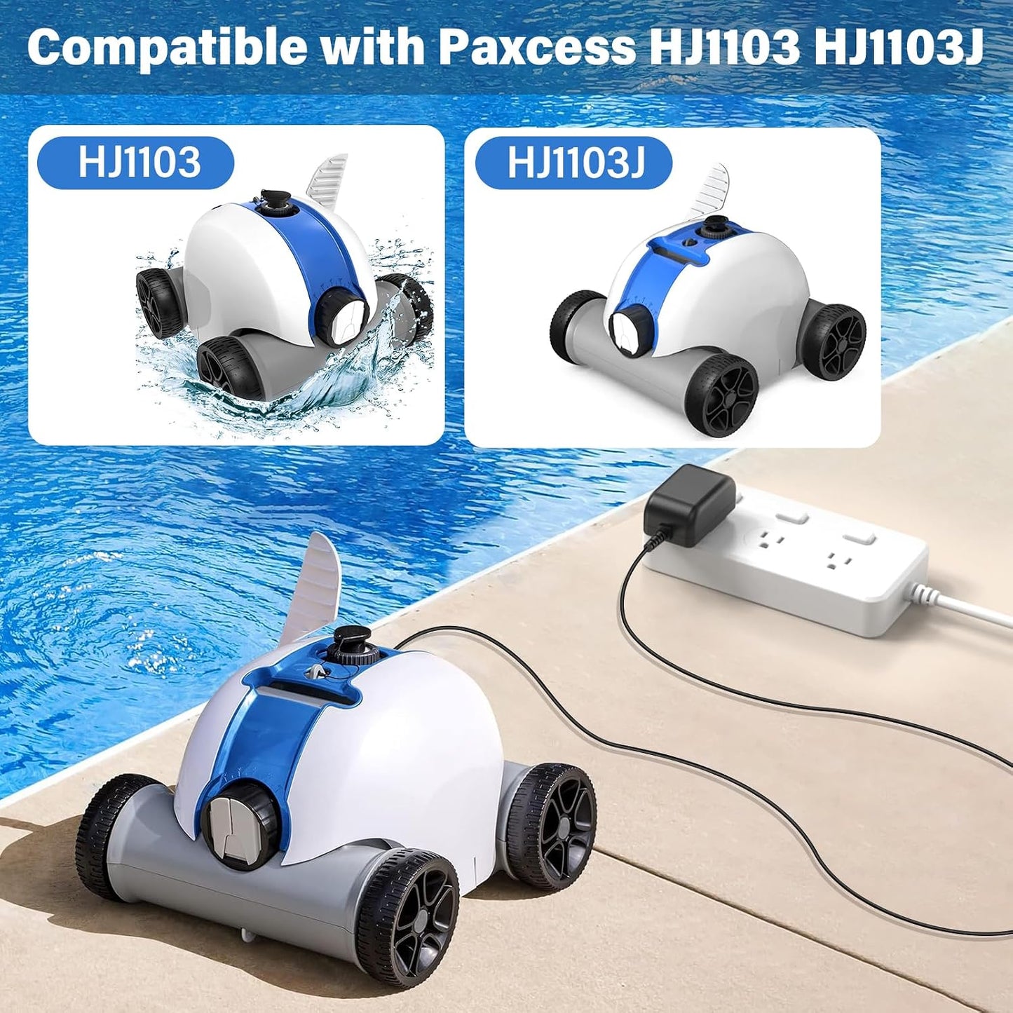 Cargador enchufe AC DC para robot piscina Paxcess HJ11