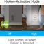 Luz nocturna LED enchufable sensor movimiento níquel