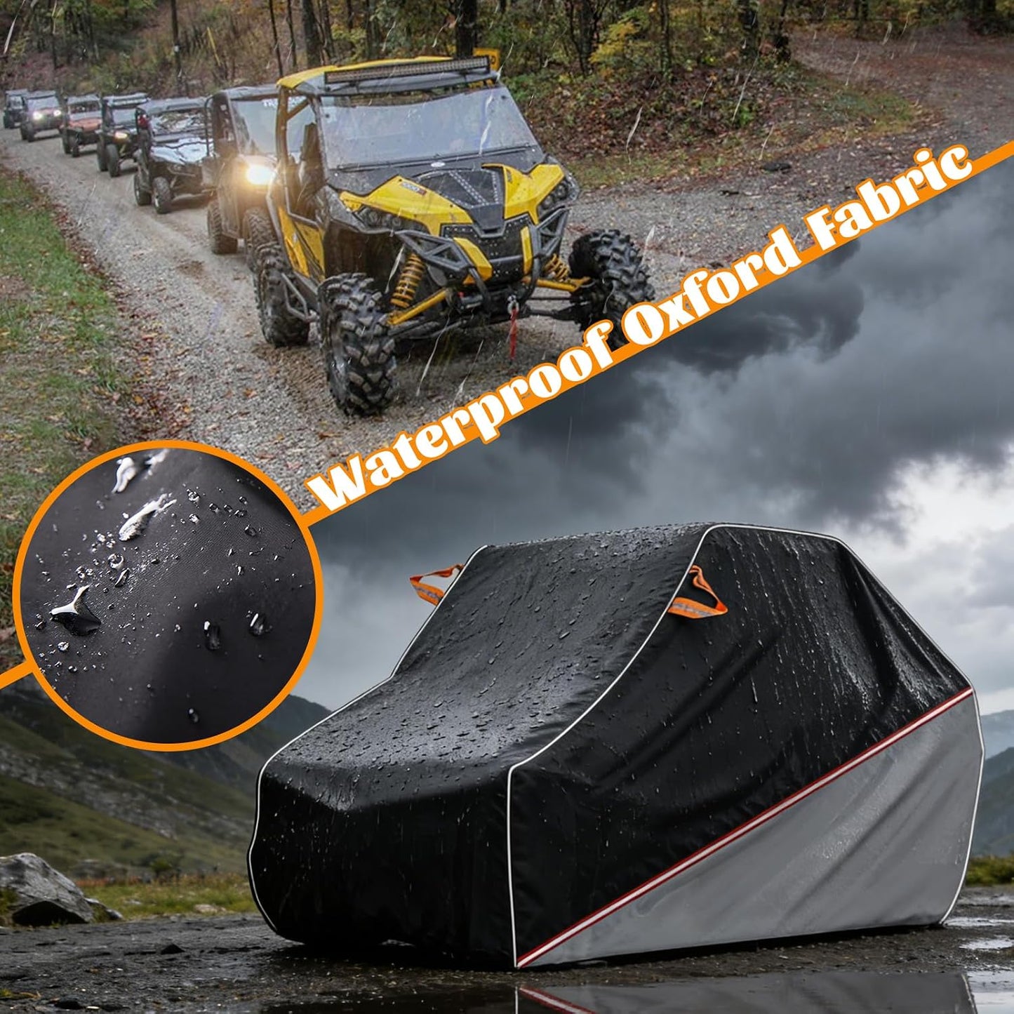 Cubierta UTV impermeable 114x65x75" comp Polaris Can-Am