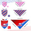 15 Bandanas Perros 4 de Julio 3 Tallas Triangulares Patrióticas
