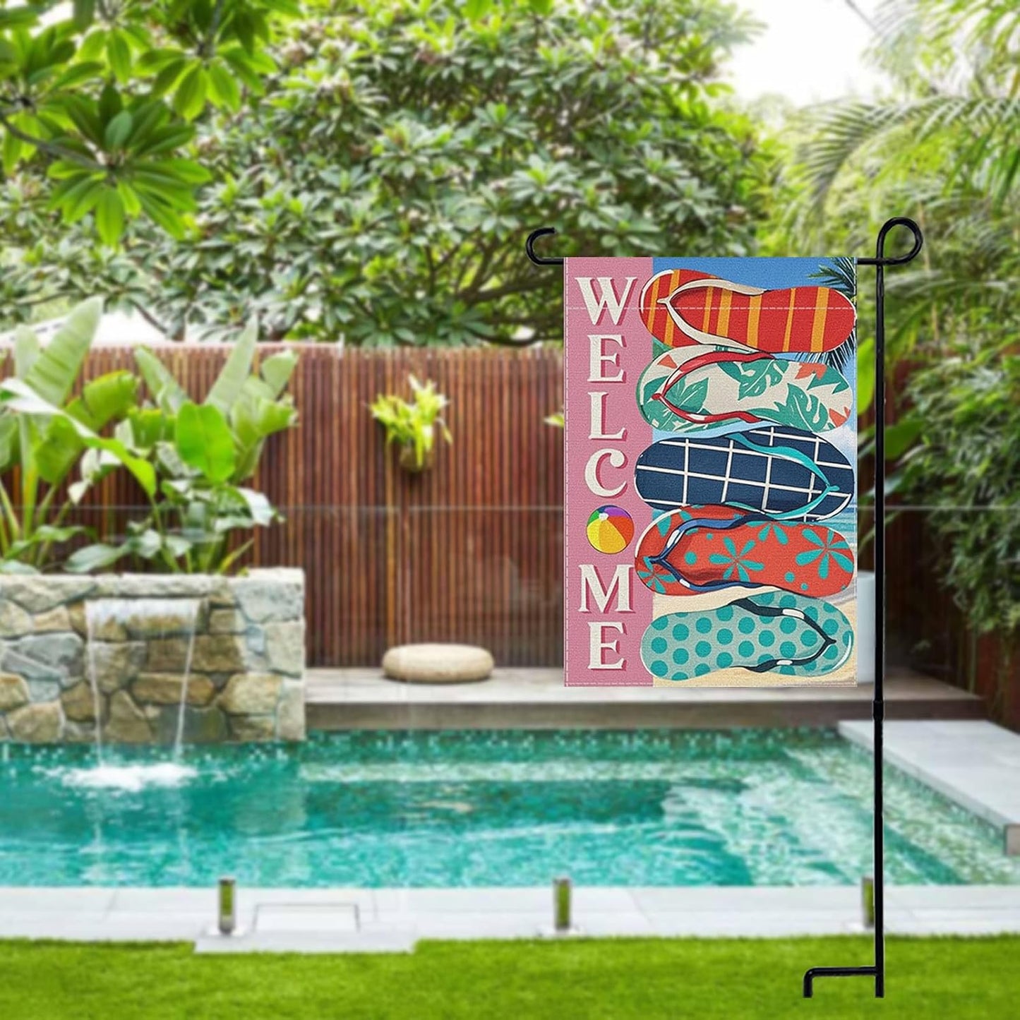 Banderas jardín decorativas doble cara 12x18pulg