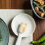 Soporte cerámica utensilios cocina color blanco crema