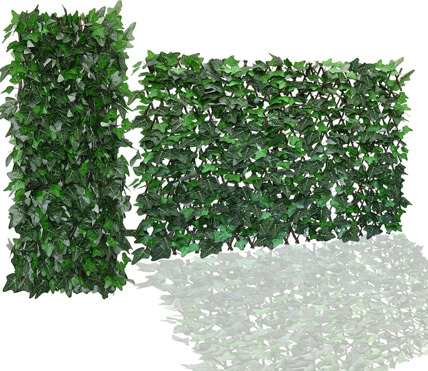 Valla hiedra artificial para balcón y patio 1pz verde
