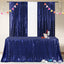 Mantel lentejuelas azul 50x72pulg rectangular fiestas