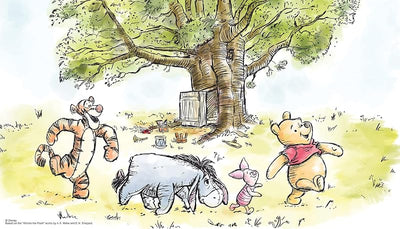 Mural acuarela Winnie The Pooh para pegar RMK12391M
