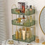Organiz. encimera baño 3 niveles cosméticos verde