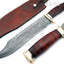 Cuchillo Bowie 18" estilo cocodrilo cuero para hombres