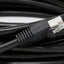 Cable Ethernet Cat5e blindado cobre puro negro