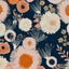 Papel tapiz floral rosa azul oscuro 17.5x393pulg autoadhesivo