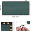Valla privacidad 4x12ft malla verde 100 correas reforzadas