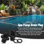 Tapón drenaje piscina junta tórica set 2