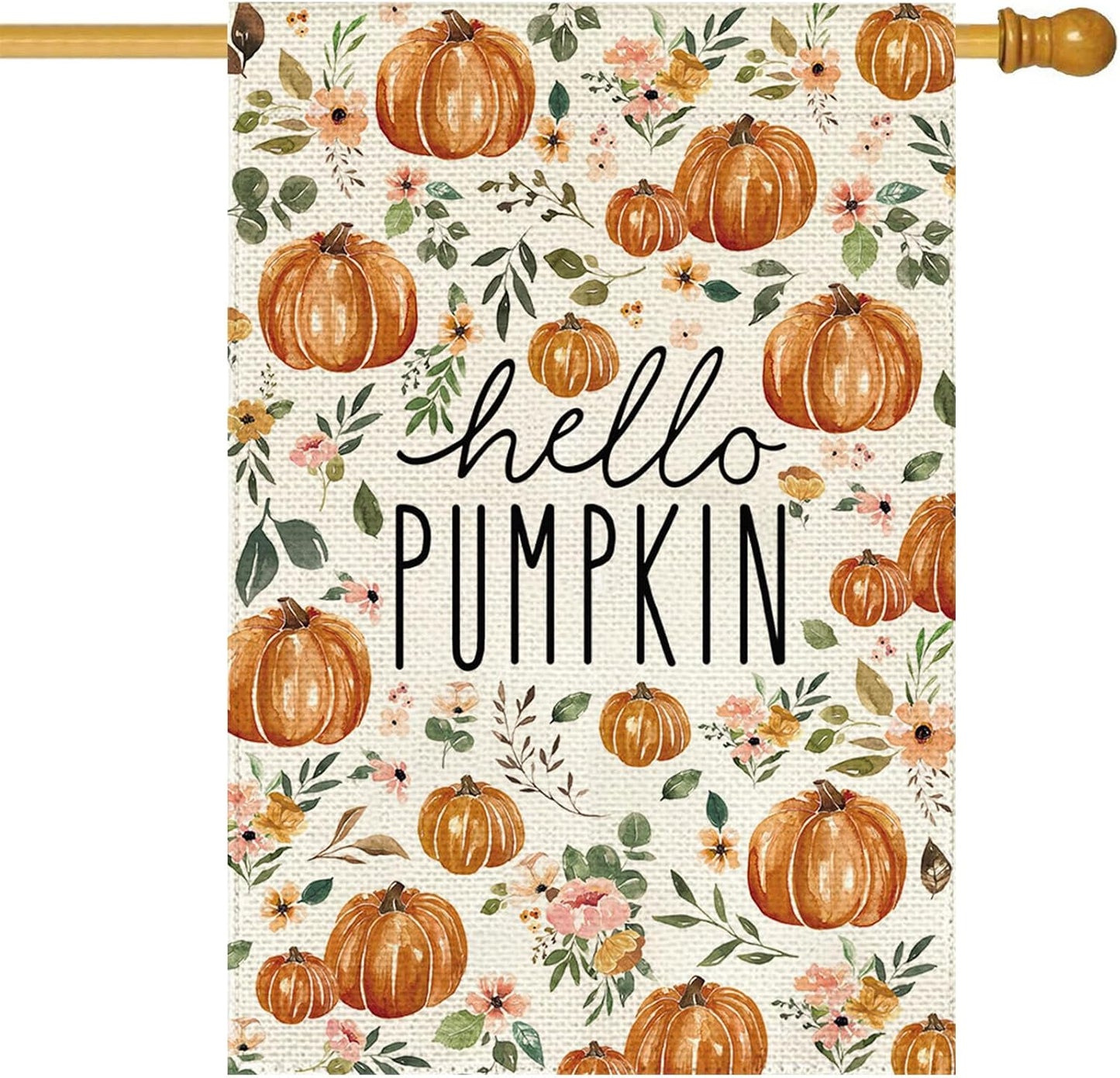 Bandera otoño 28x40pulg arpillera doble cara