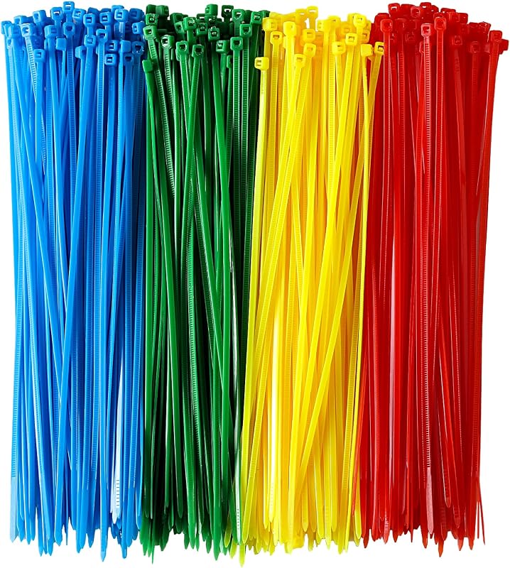 400 Bridas 6pulg Multicolor con Cremallera para Coronas UV